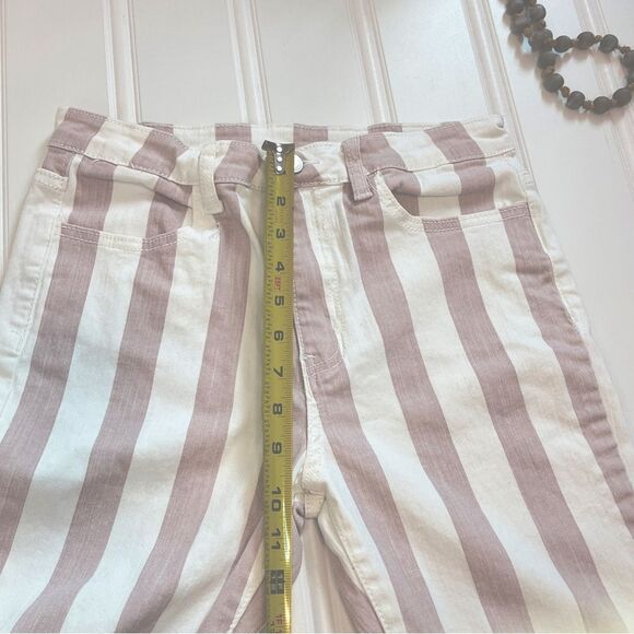 Saints & Hearts Striped Flare Pants Wide Leg Bell Bottoms Size Medium - Picture 7 of 10